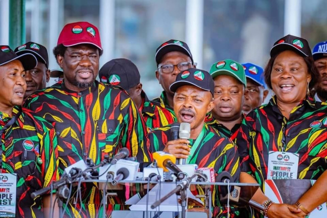 picture of The NLC President, Joe Ajaero, and others